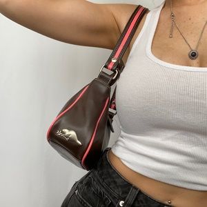 Y2K Pink & Brown Small/Mini Roots Purse